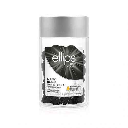 Ellips Shiny Black Αμπούλες Μαλλιών Ενίσχυσης Χρώματος 50 αμπούλες x 1ml